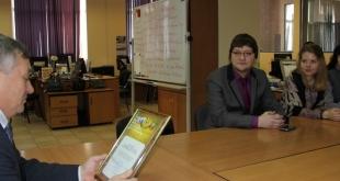 С.П. Михайлов поздравил Забинфо с 10-летием. Январь 2015 года