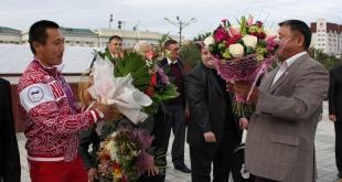 Встреча золотого паралимпийца Тимура Тучинова, сентябрь 2012 г